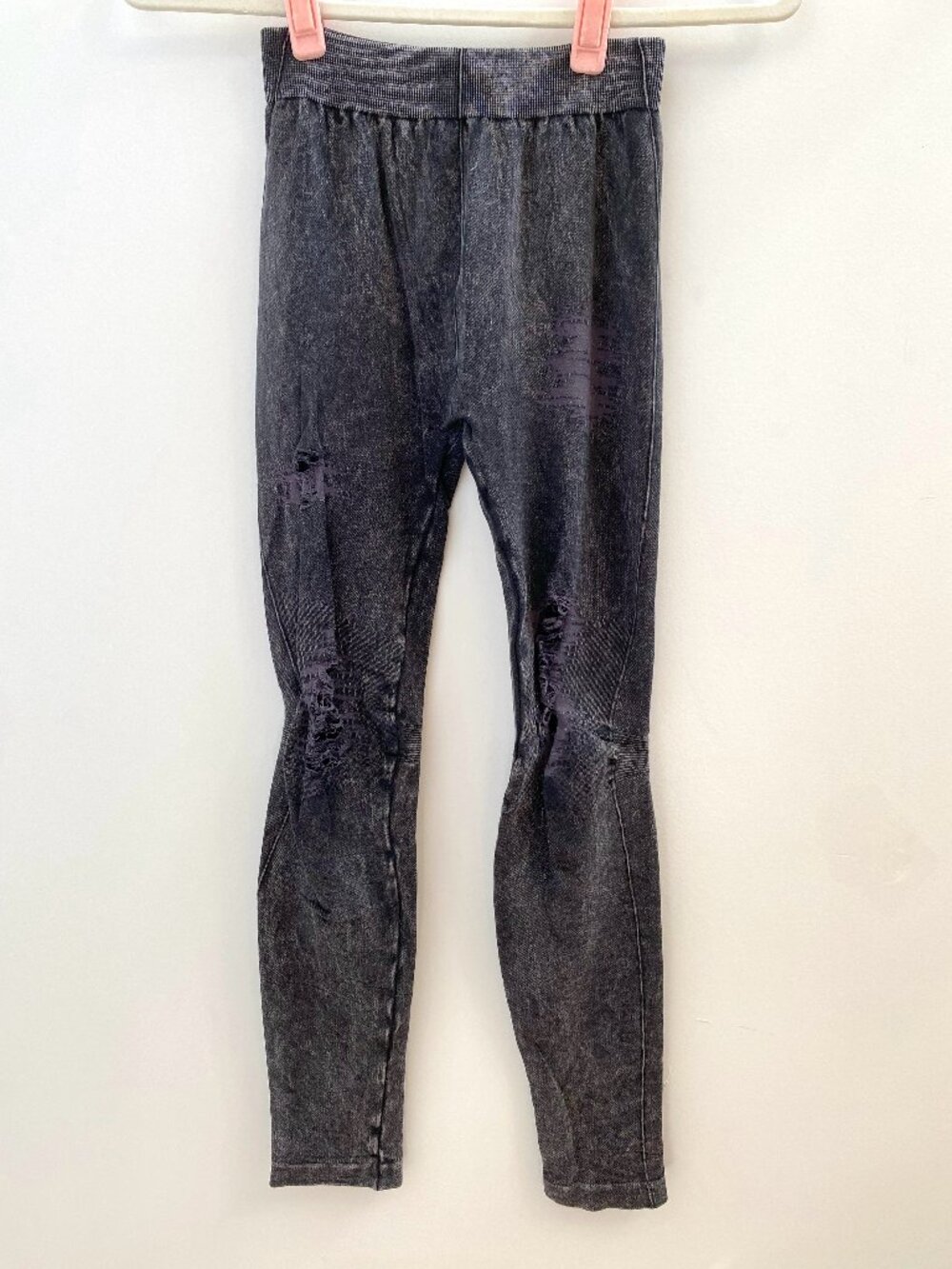 Nikibiki Distressed Charcoal Leggings - One Size